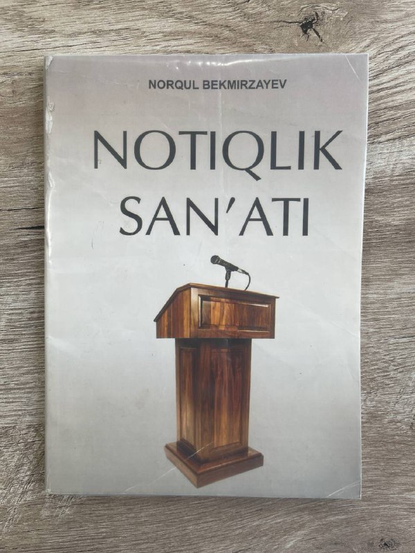 Notiqlik san'ati (N. Bekmirzayev)